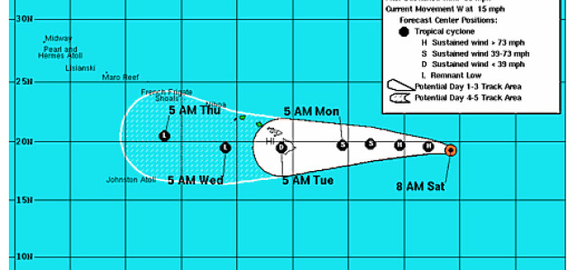 Hurricane Felicia Update Samstag Sep. 8 – 19.10Uhr