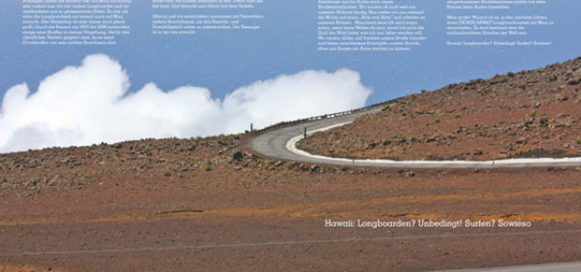 JUCKER HAWAII story in the 40inch Longboard Magazin
