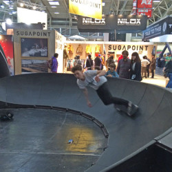 JUCKER HAWAII Team Rider Lukas Voigt wins the first international Pump Track Race at the ISPO 2014